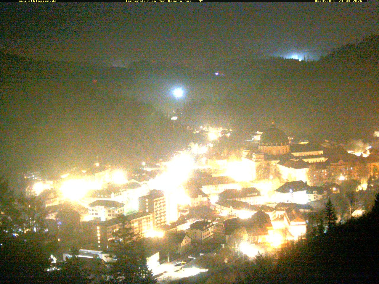 Archived image Webcam Black Forest: St. Blasien