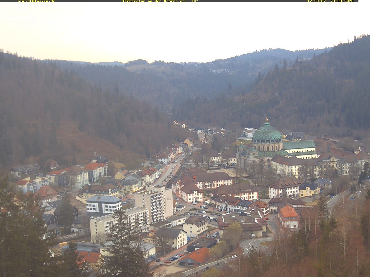 Archived image Webcam Black Forest: St. Blasien