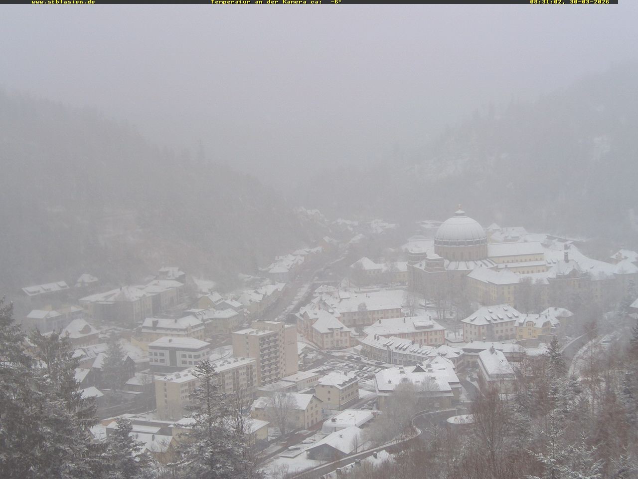 Archiv Foto Webcam Schwarzwald: St. Blasien