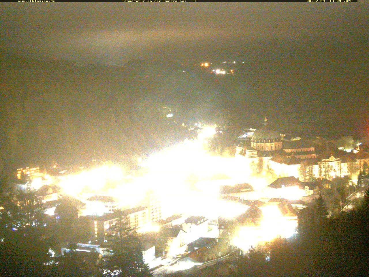 Archived image Webcam Black Forest: St. Blasien