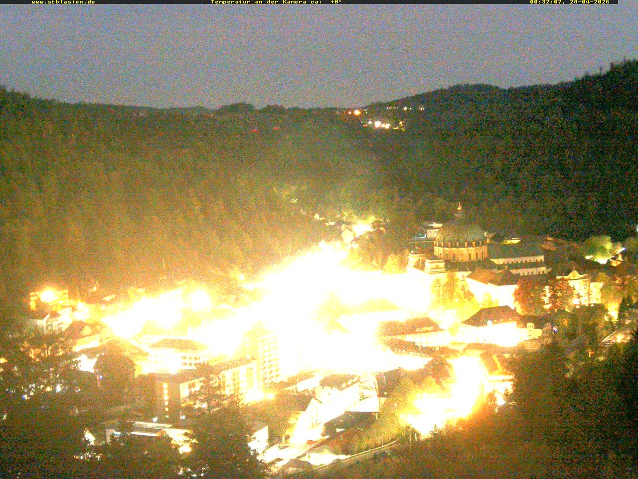 Archived image Webcam Black Forest: St. Blasien