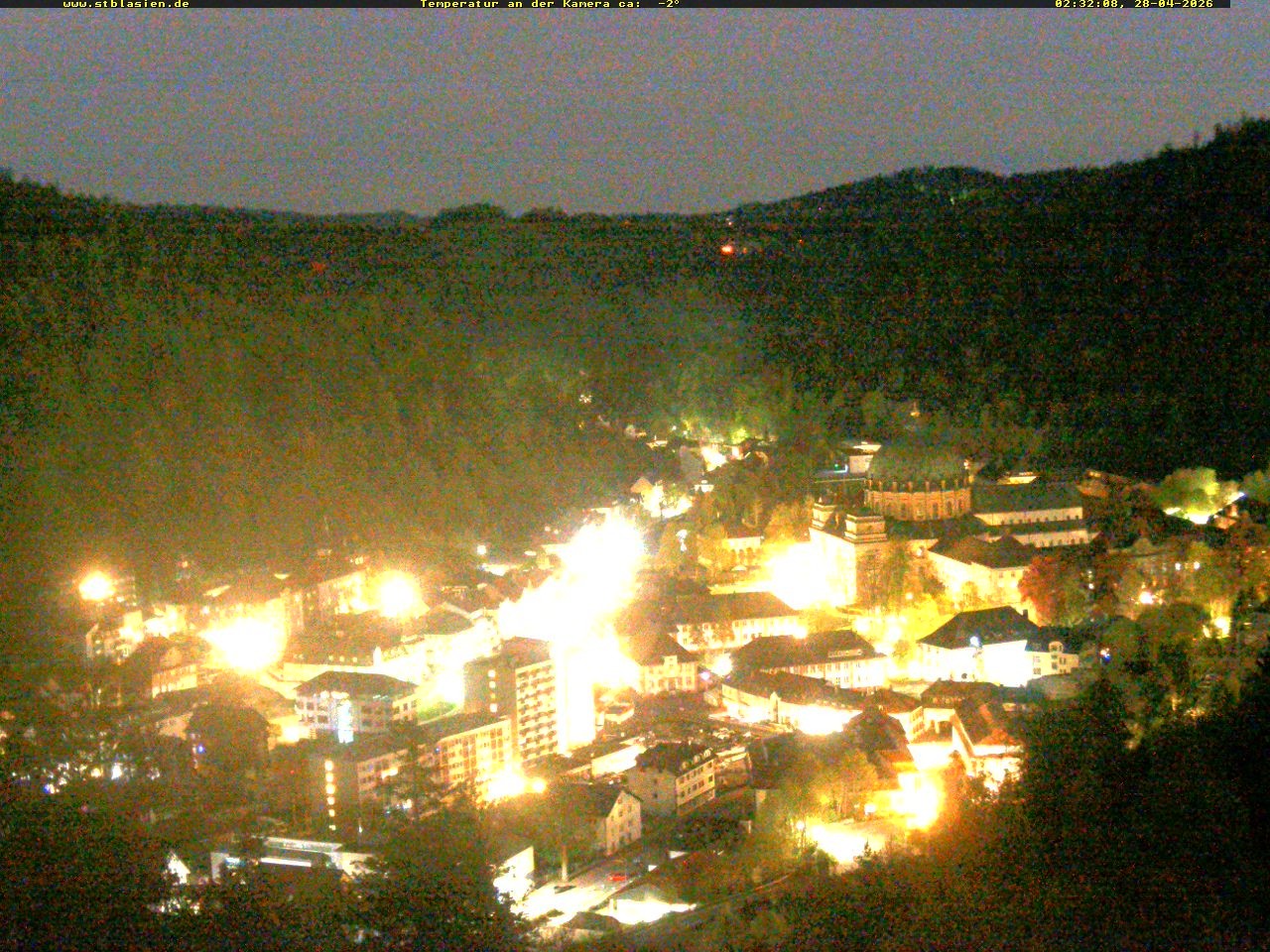 Archived image Webcam Black Forest: St. Blasien