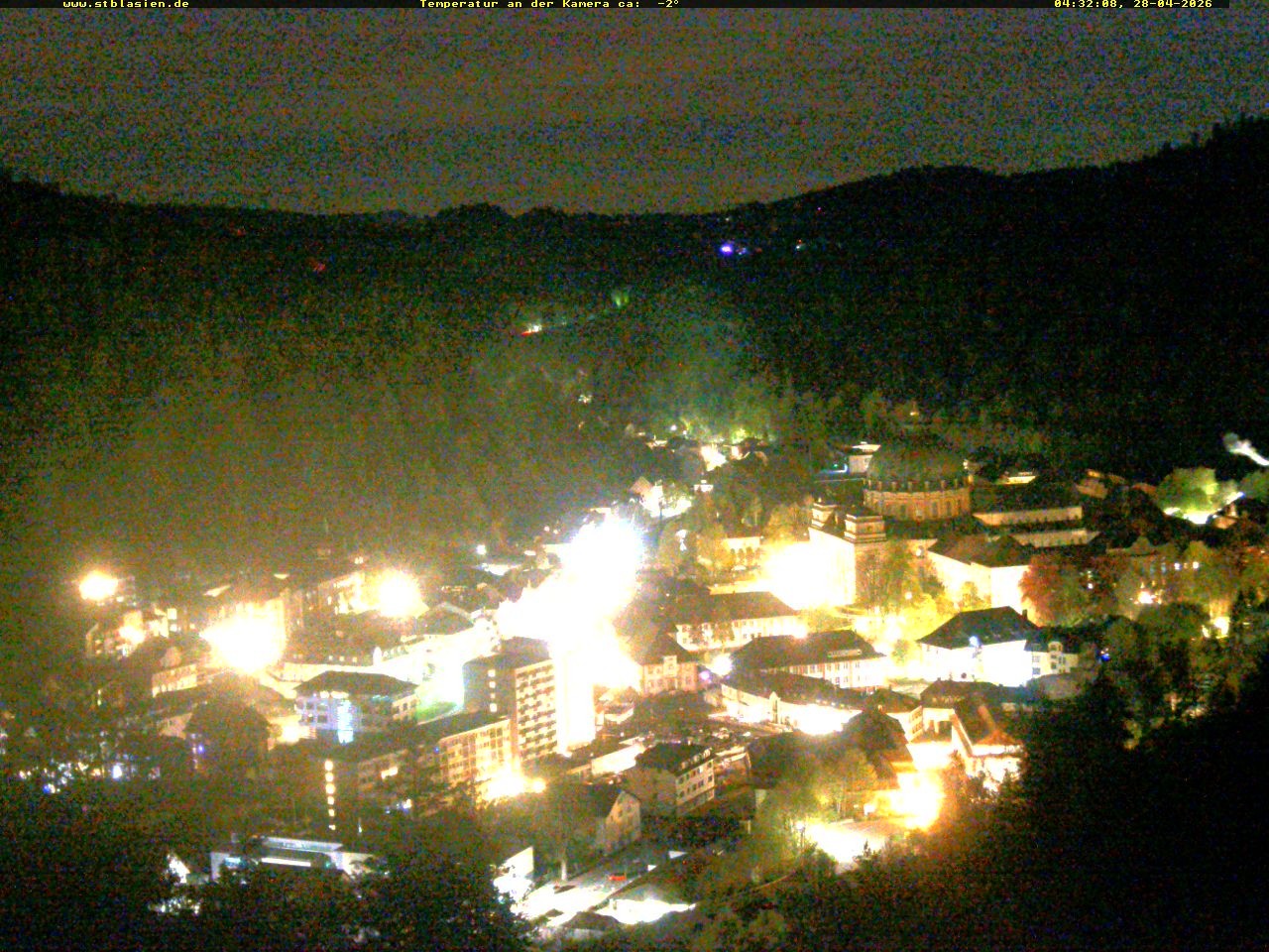 Archived image Webcam Black Forest: St. Blasien