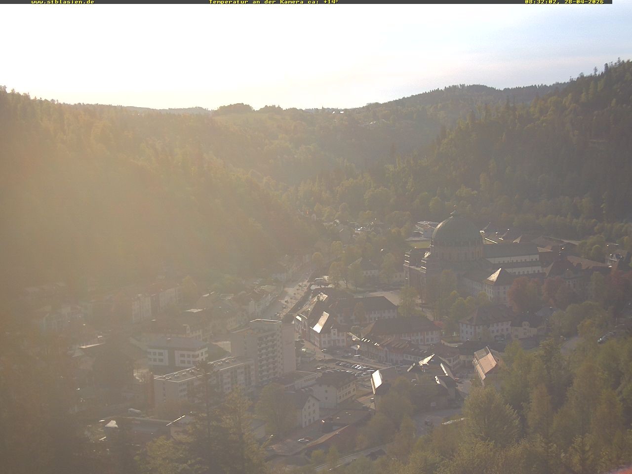 Archived image Webcam Black Forest: St. Blasien