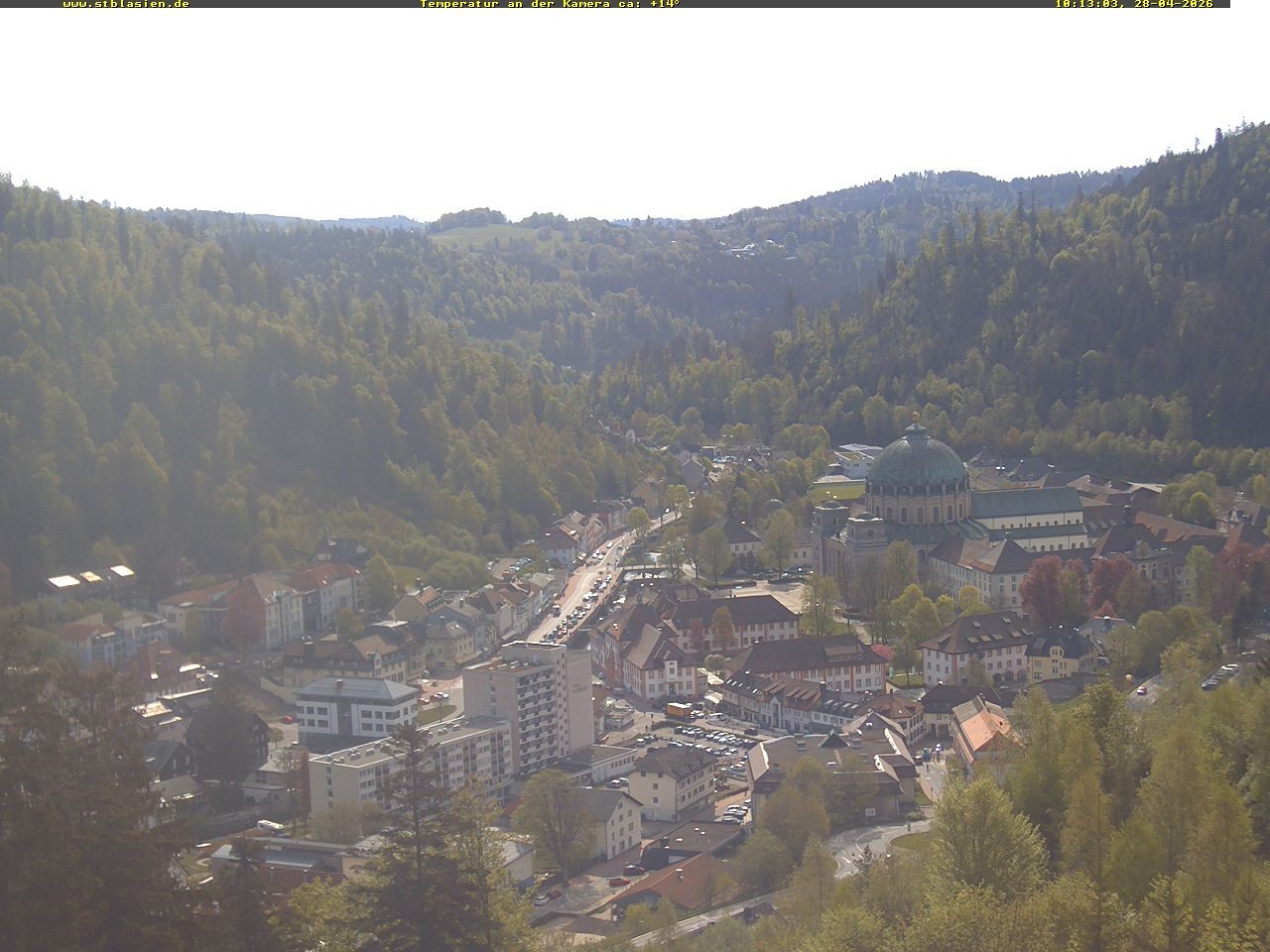 Archived image Webcam Black Forest: St. Blasien
