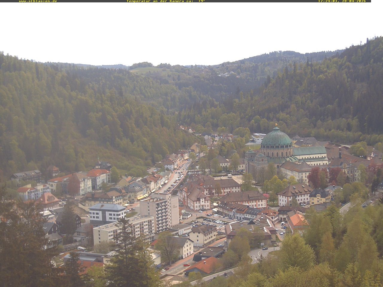 Archived image Webcam Black Forest: St. Blasien