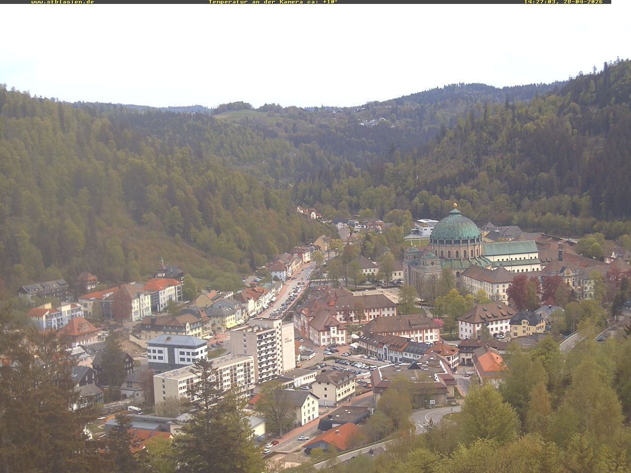 Archived image Webcam Black Forest: St. Blasien
