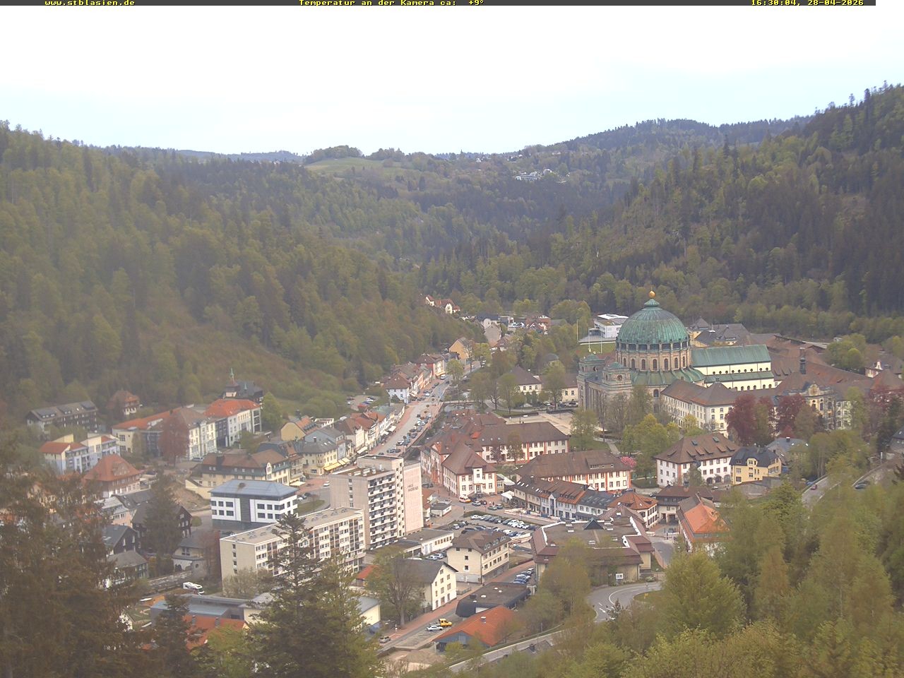 Archived image Webcam Black Forest: St. Blasien