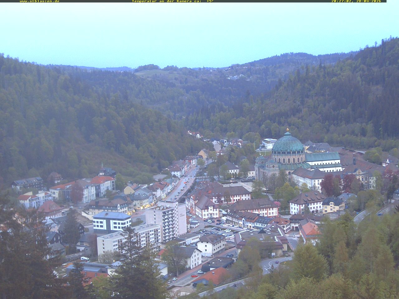 Archived image Webcam Black Forest: St. Blasien