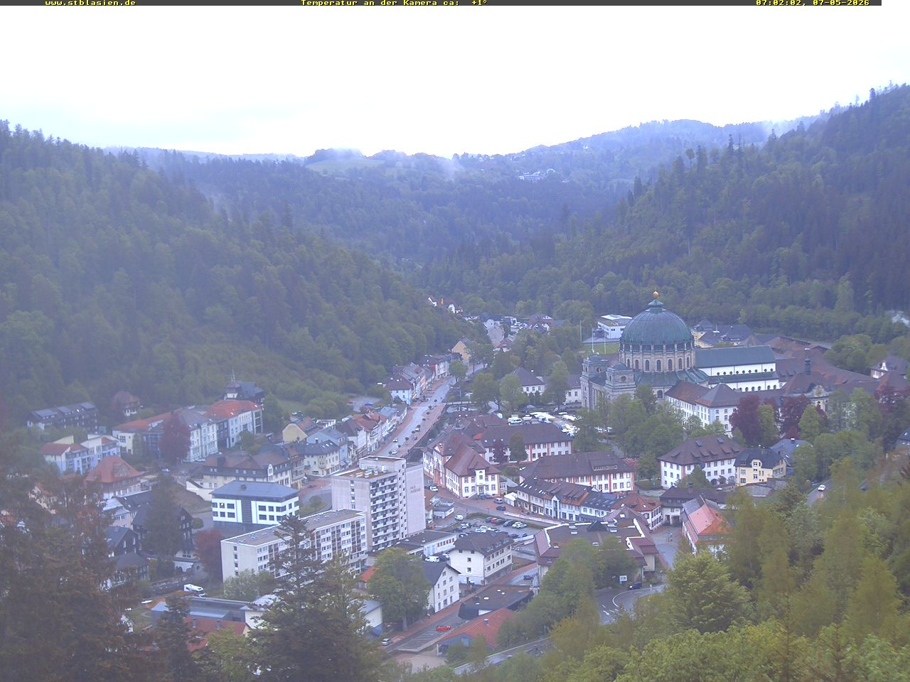 Archiv Foto Webcam Schwarzwald: St. Blasien