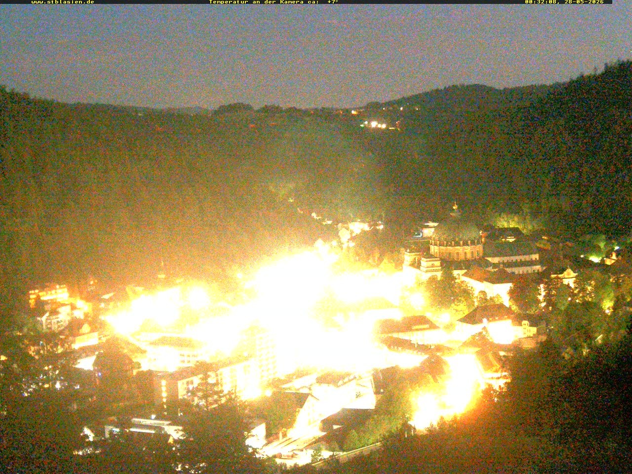 Archived image Webcam Black Forest: St. Blasien