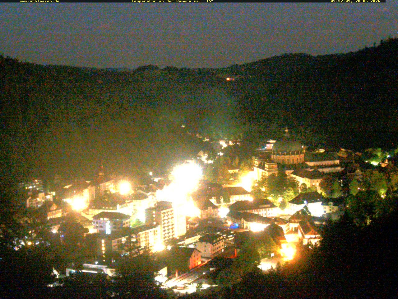 Archived image Webcam Black Forest: St. Blasien