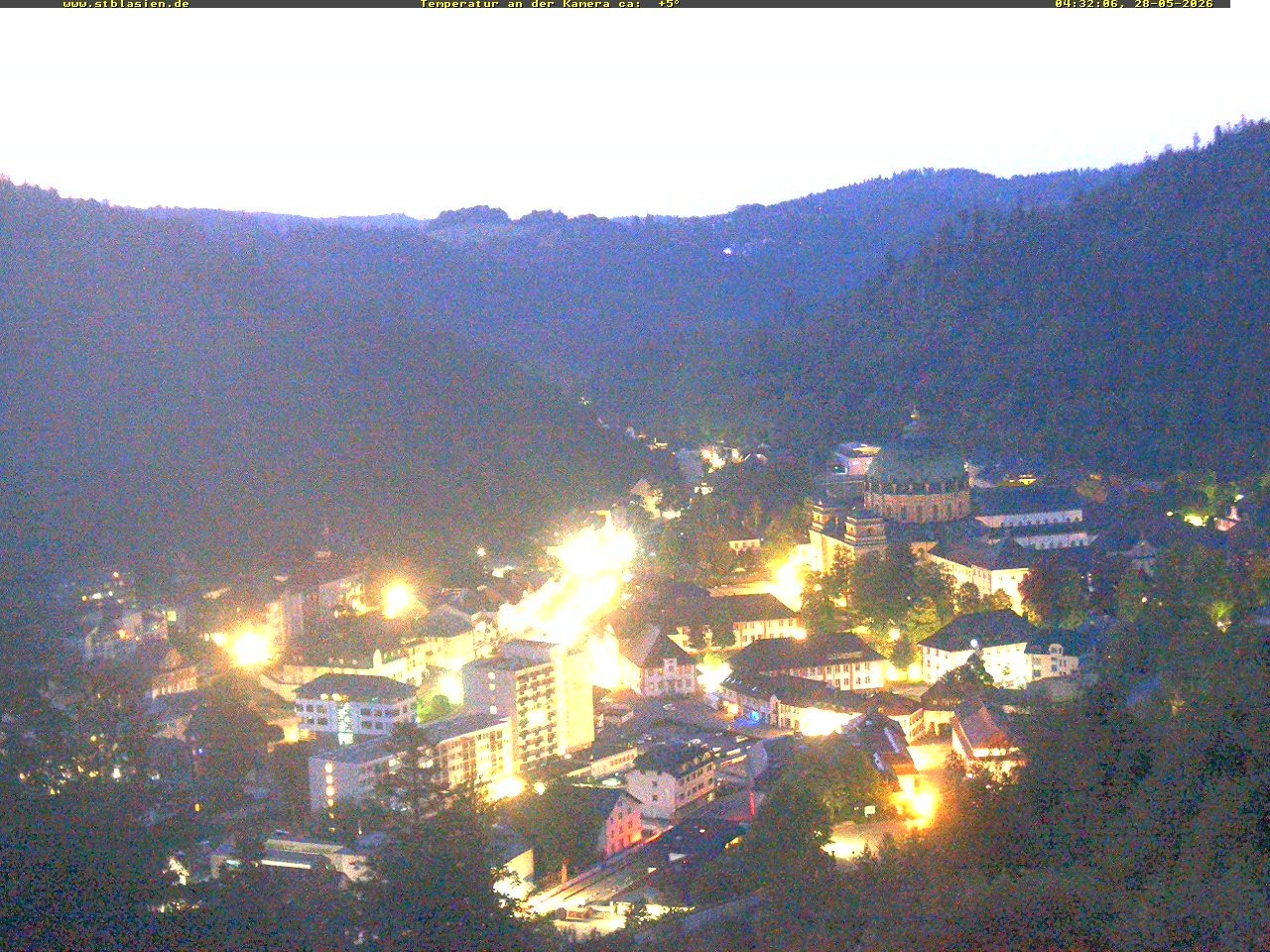 Archived image Webcam Black Forest: St. Blasien