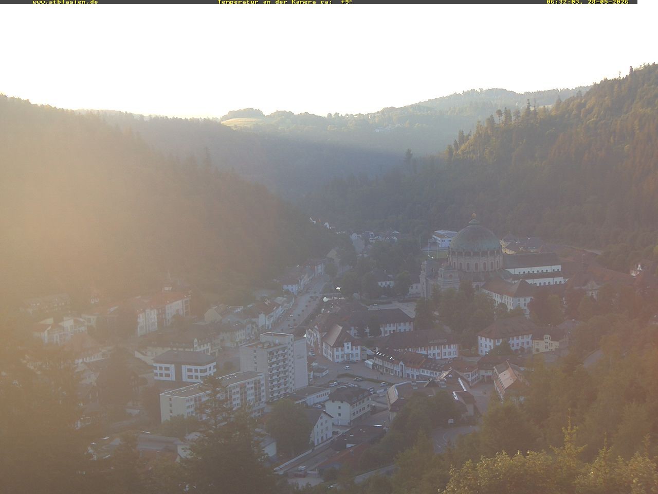 Archived image Webcam Black Forest: St. Blasien