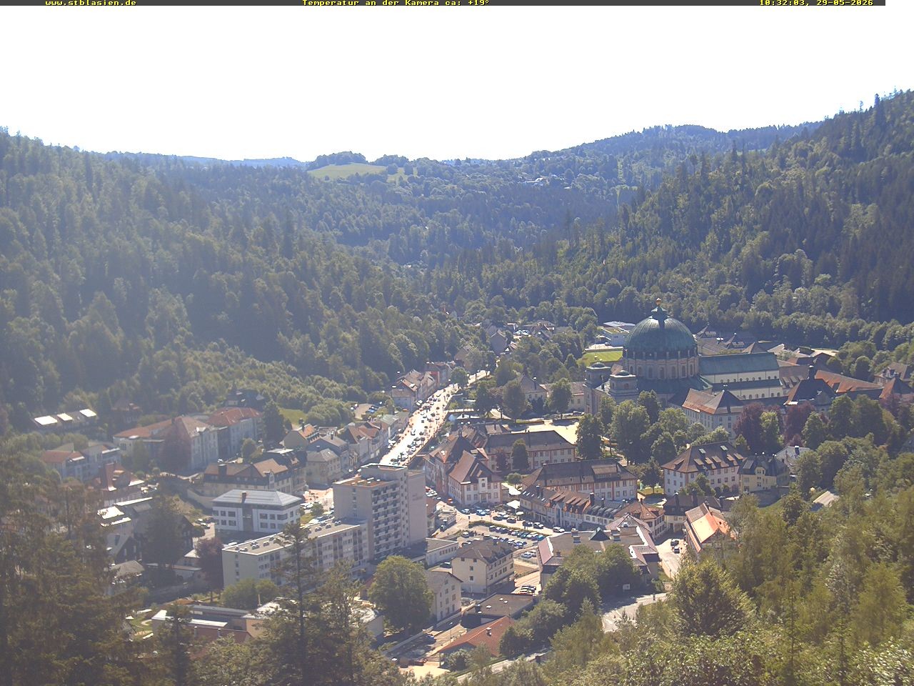 Archived image Webcam Black Forest: St. Blasien