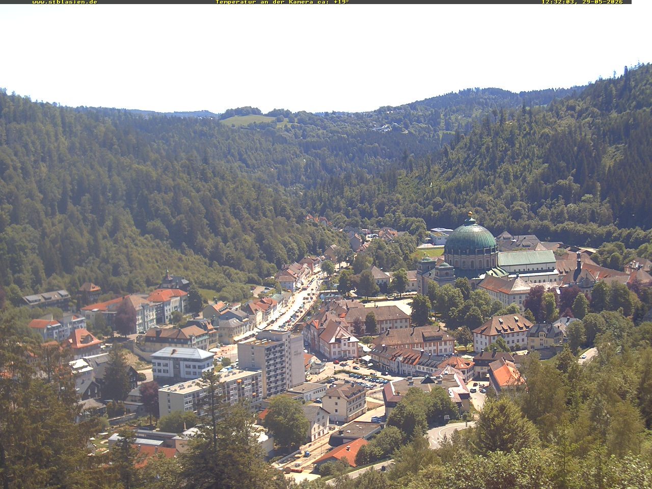 Archived image Webcam Black Forest: St. Blasien