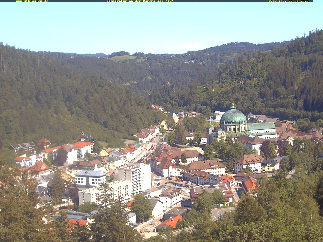 Archived image Webcam Black Forest: St. Blasien