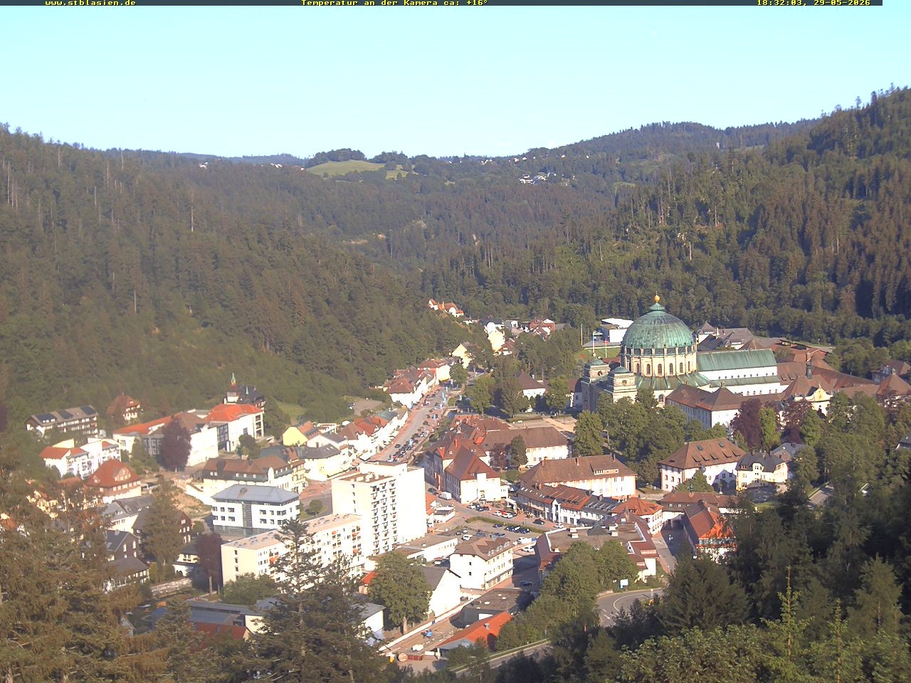 Archived image Webcam Black Forest: St. Blasien