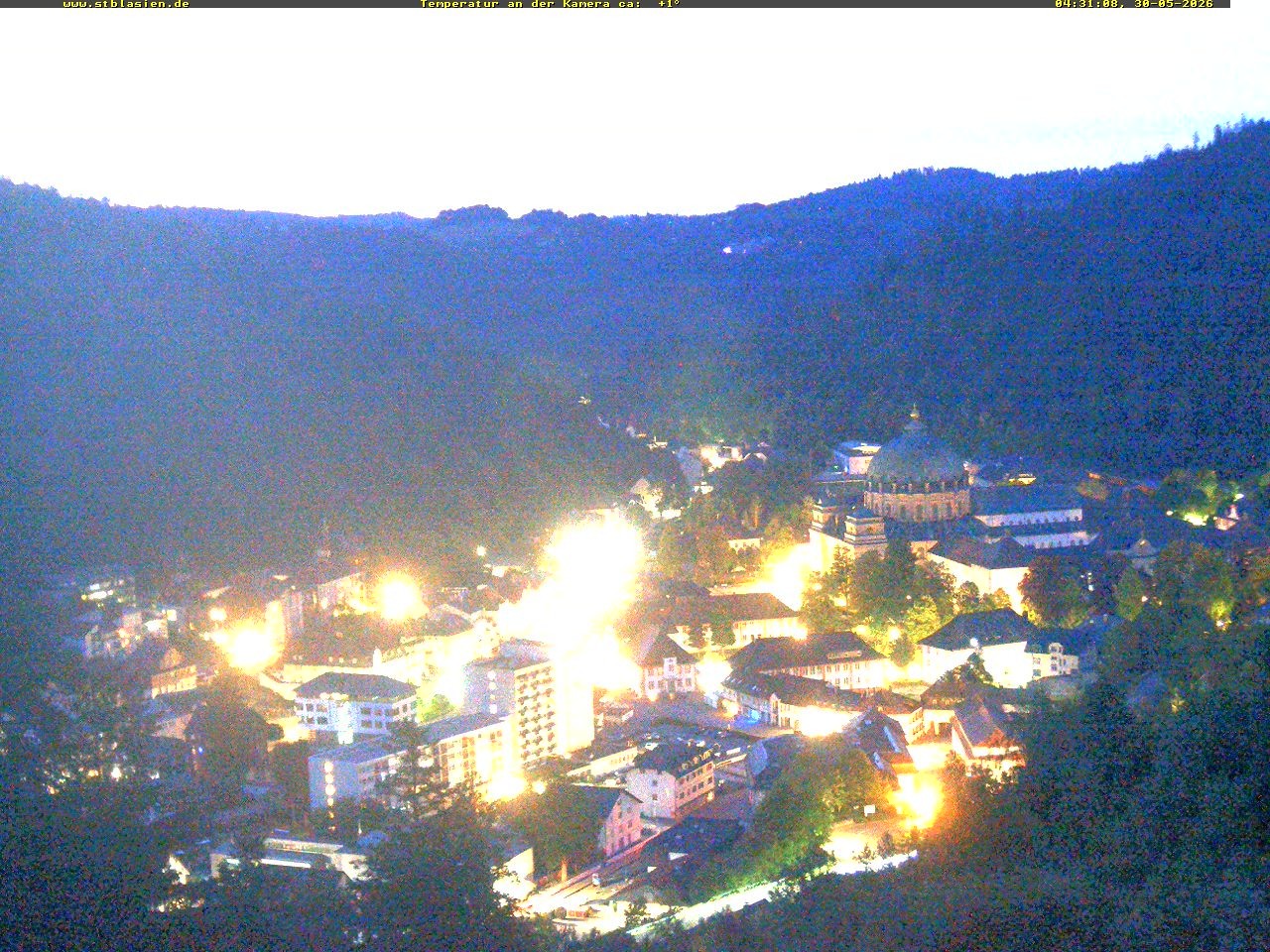 Archived image Webcam Black Forest: St. Blasien