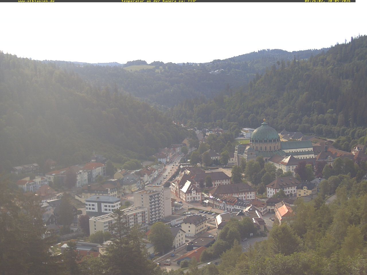 Archived image Webcam Black Forest: St. Blasien