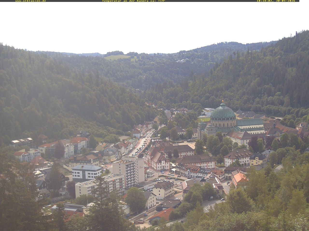 Archived image Webcam Black Forest: St. Blasien