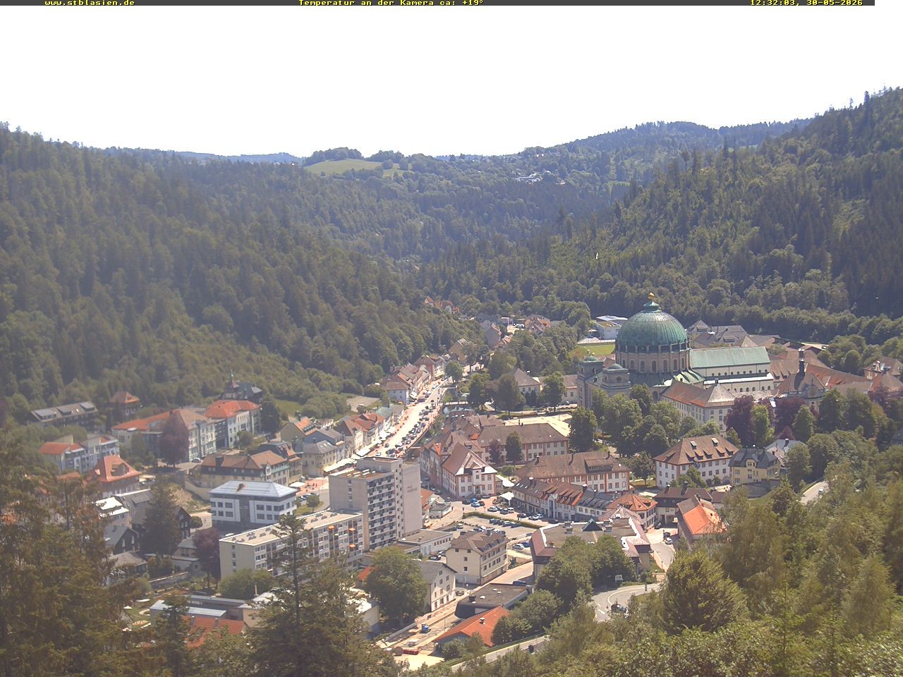 Archived image Webcam Black Forest: St. Blasien