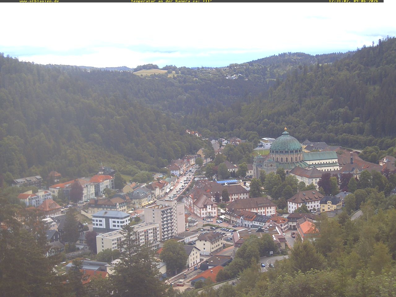 Archiv Foto Webcam Schwarzwald: St. Blasien