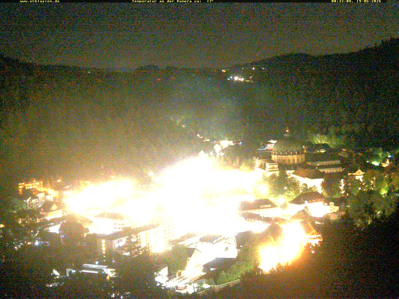 Archived image Webcam Black Forest: St. Blasien