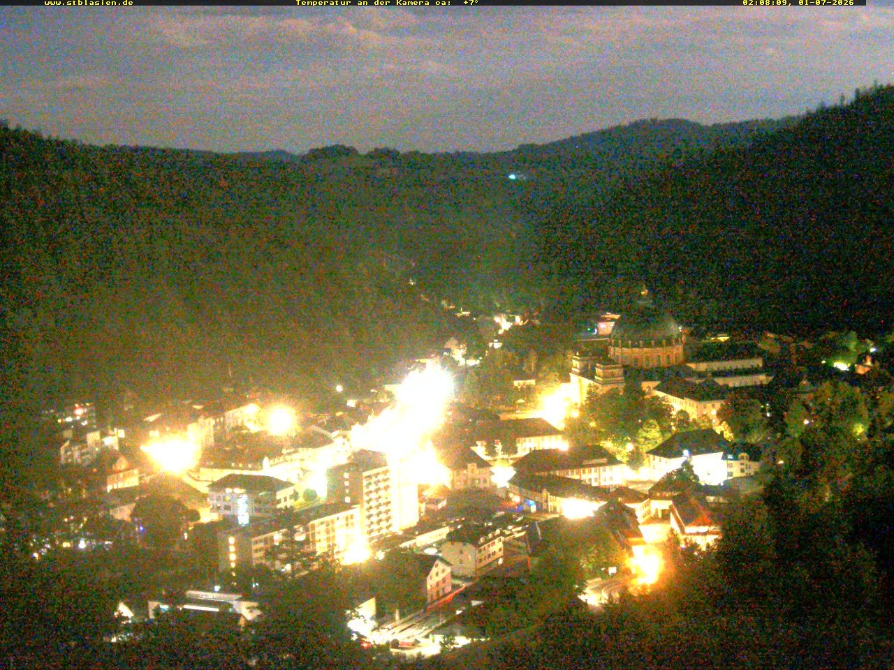 Archived image Webcam Black Forest: St. Blasien