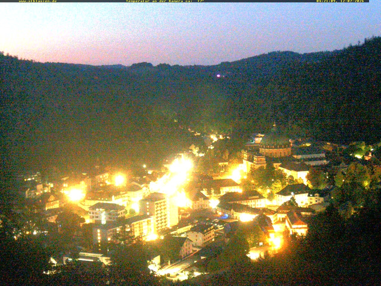Archived image Webcam Black Forest: St. Blasien