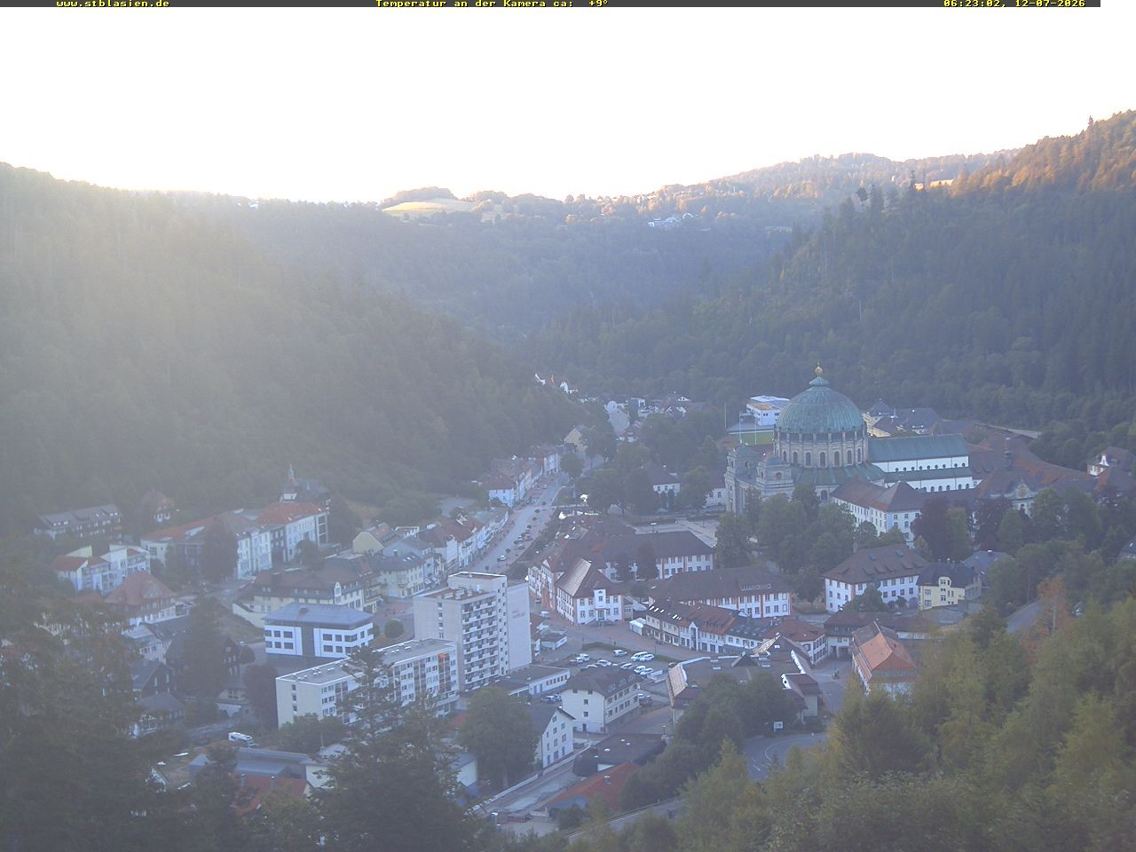 Archived image Webcam Black Forest: St. Blasien