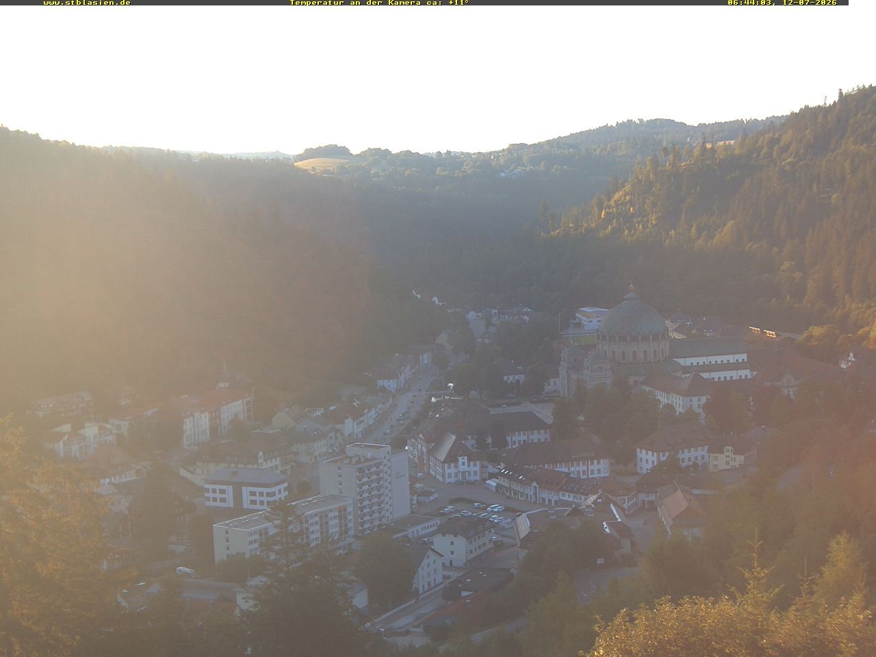 Archived image Webcam Black Forest: St. Blasien