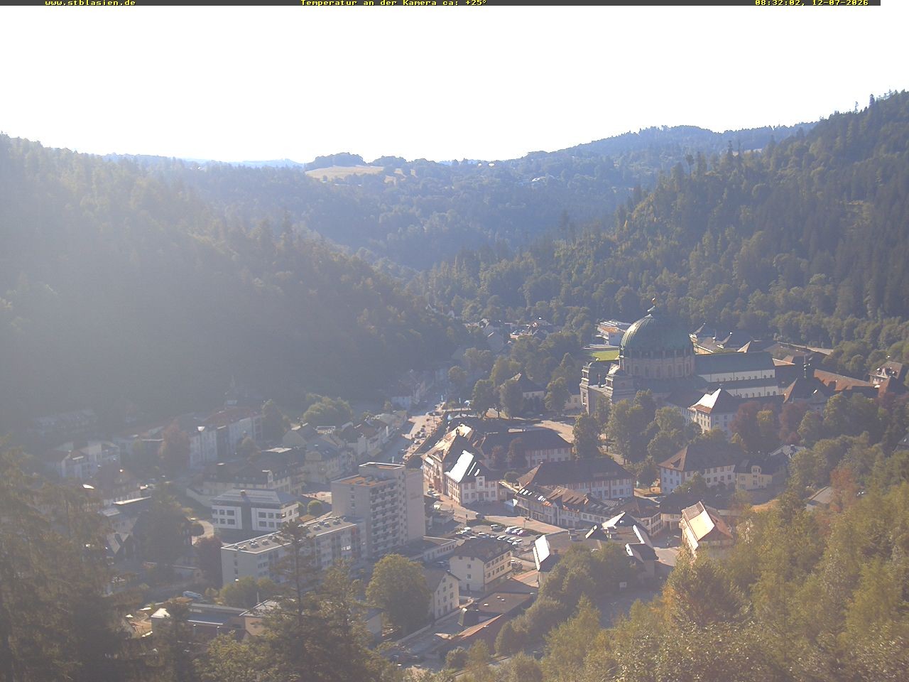 Archived image Webcam Black Forest: St. Blasien