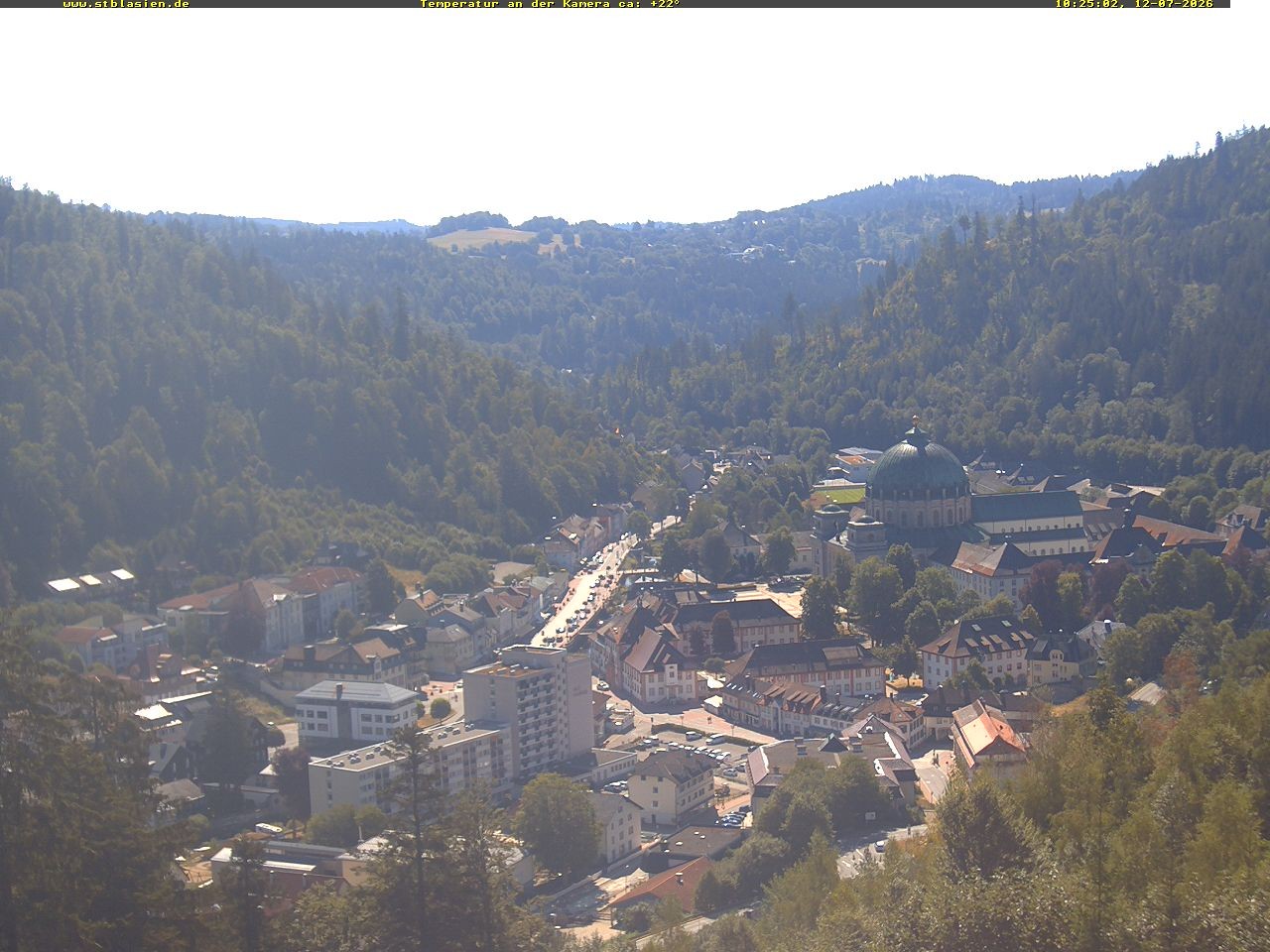 Archived image Webcam Black Forest: St. Blasien
