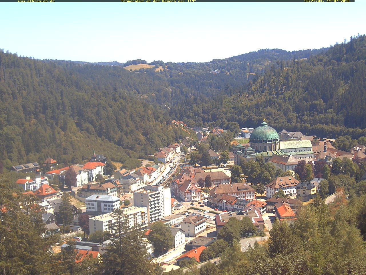 Archived image Webcam Black Forest: St. Blasien
