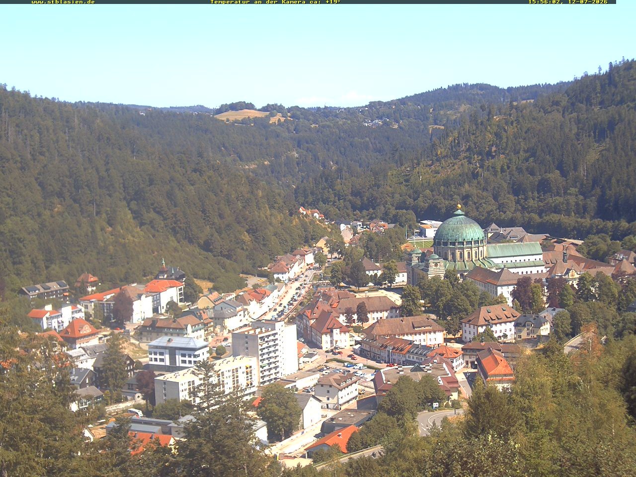 Archived image Webcam Black Forest: St. Blasien