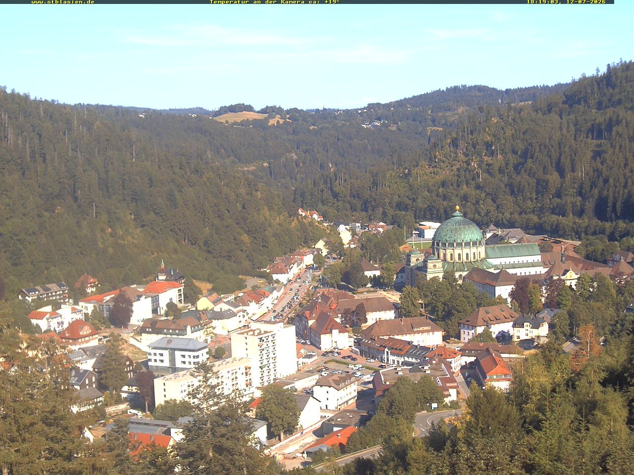 Archived image Webcam Black Forest: St. Blasien