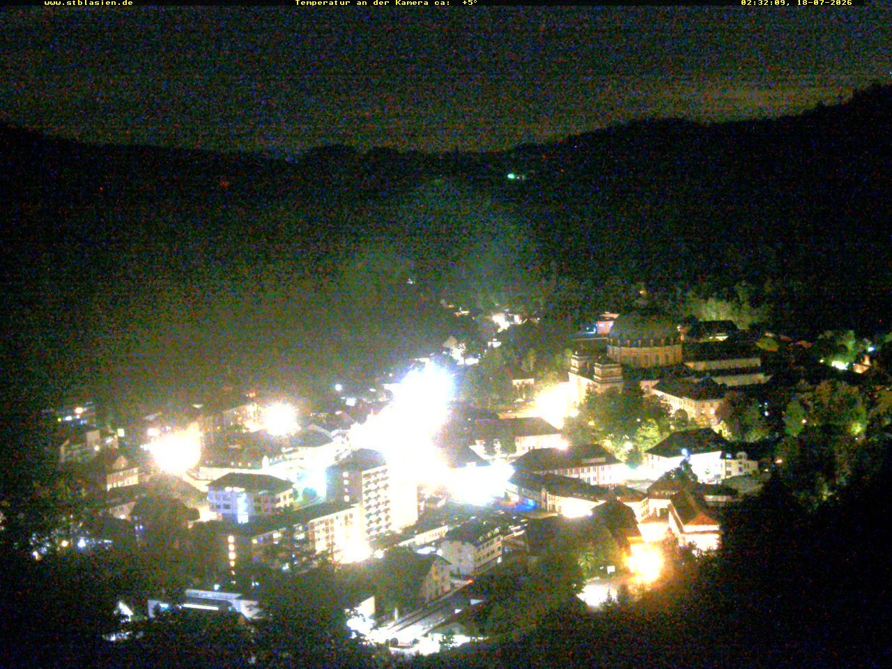 Archived image Webcam Black Forest: St. Blasien