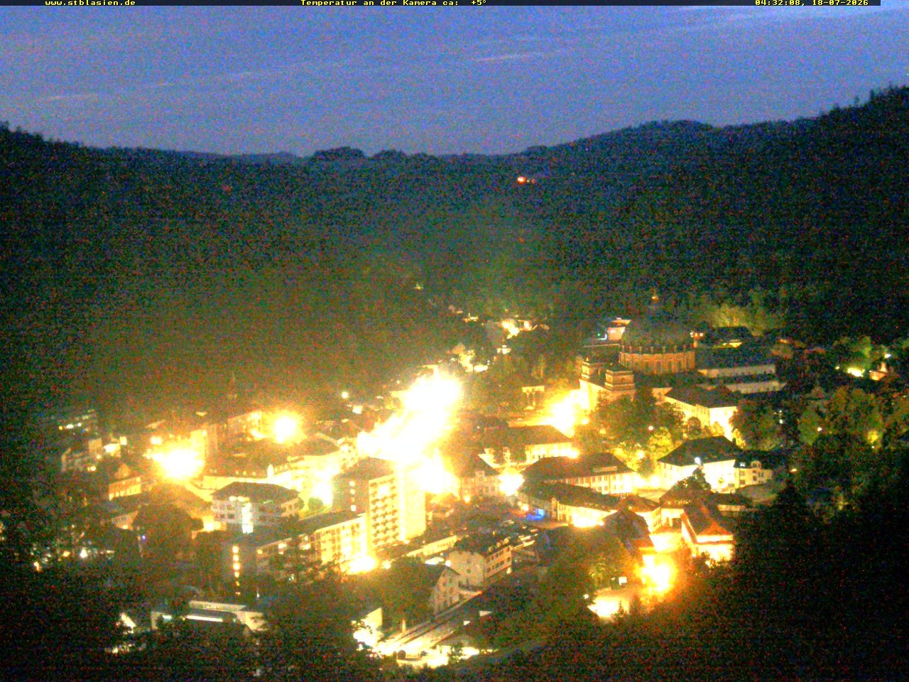 Archived image Webcam Black Forest: St. Blasien