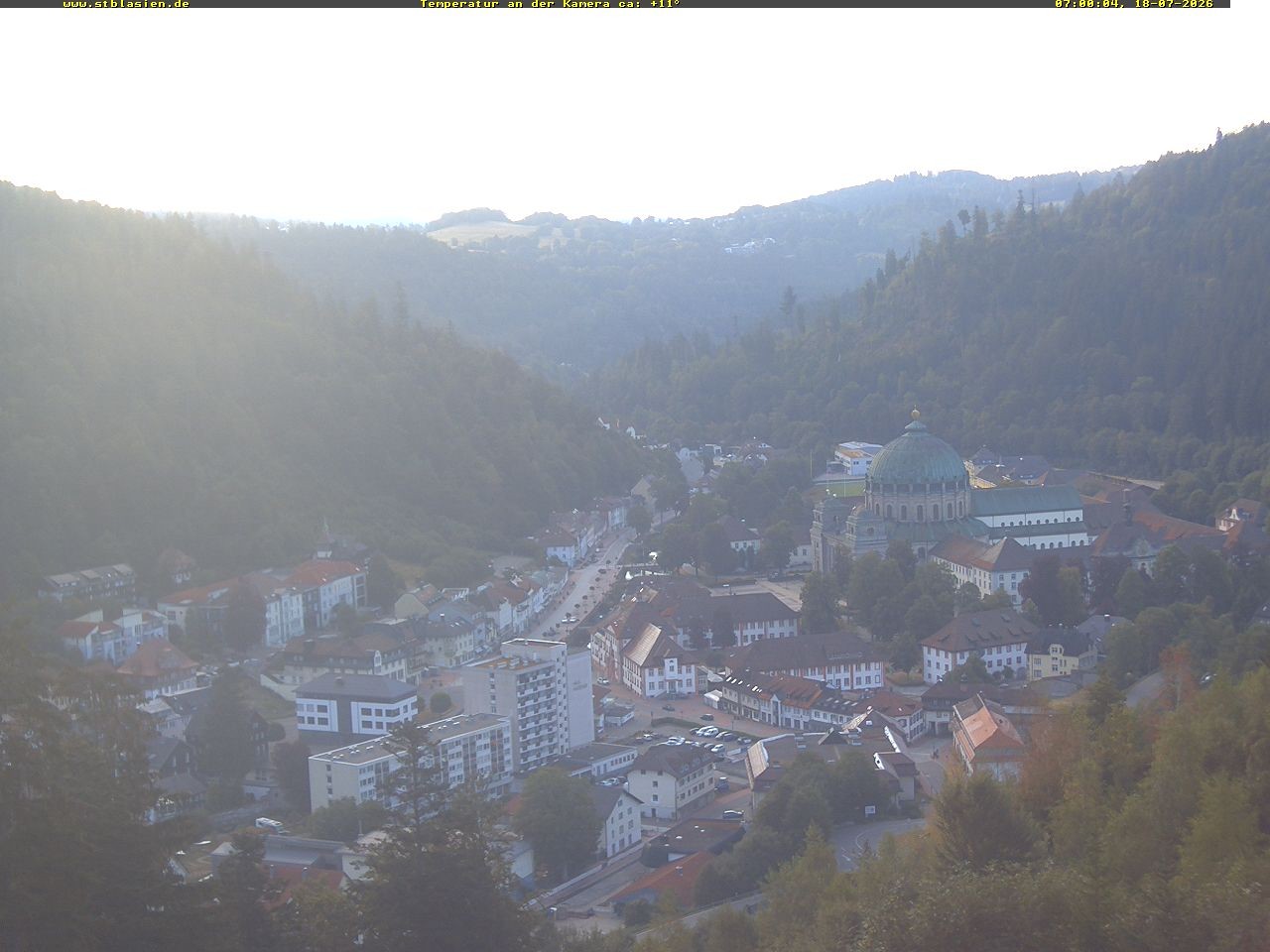 Archived image Webcam Black Forest: St. Blasien