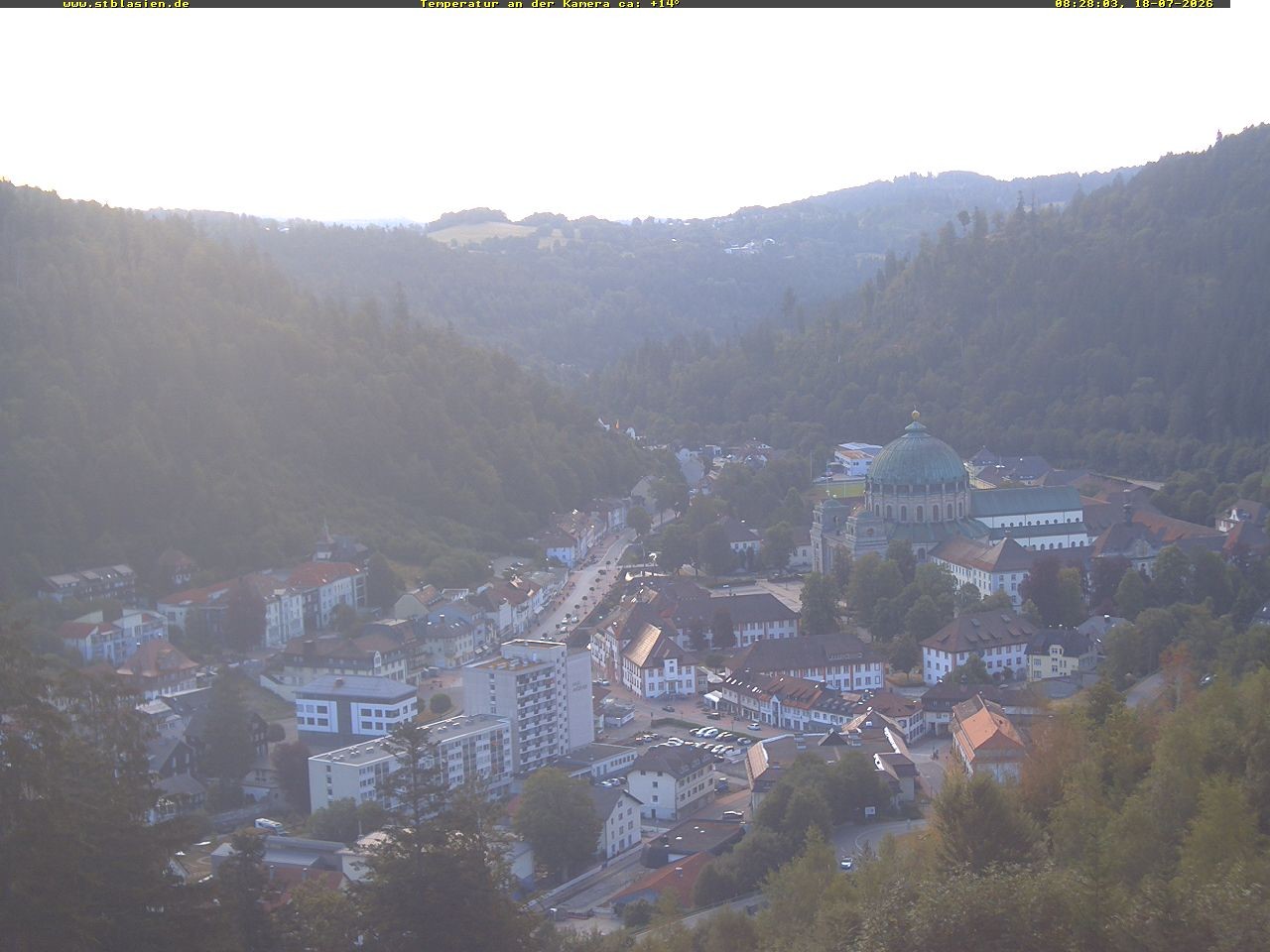 Archived image Webcam Black Forest: St. Blasien