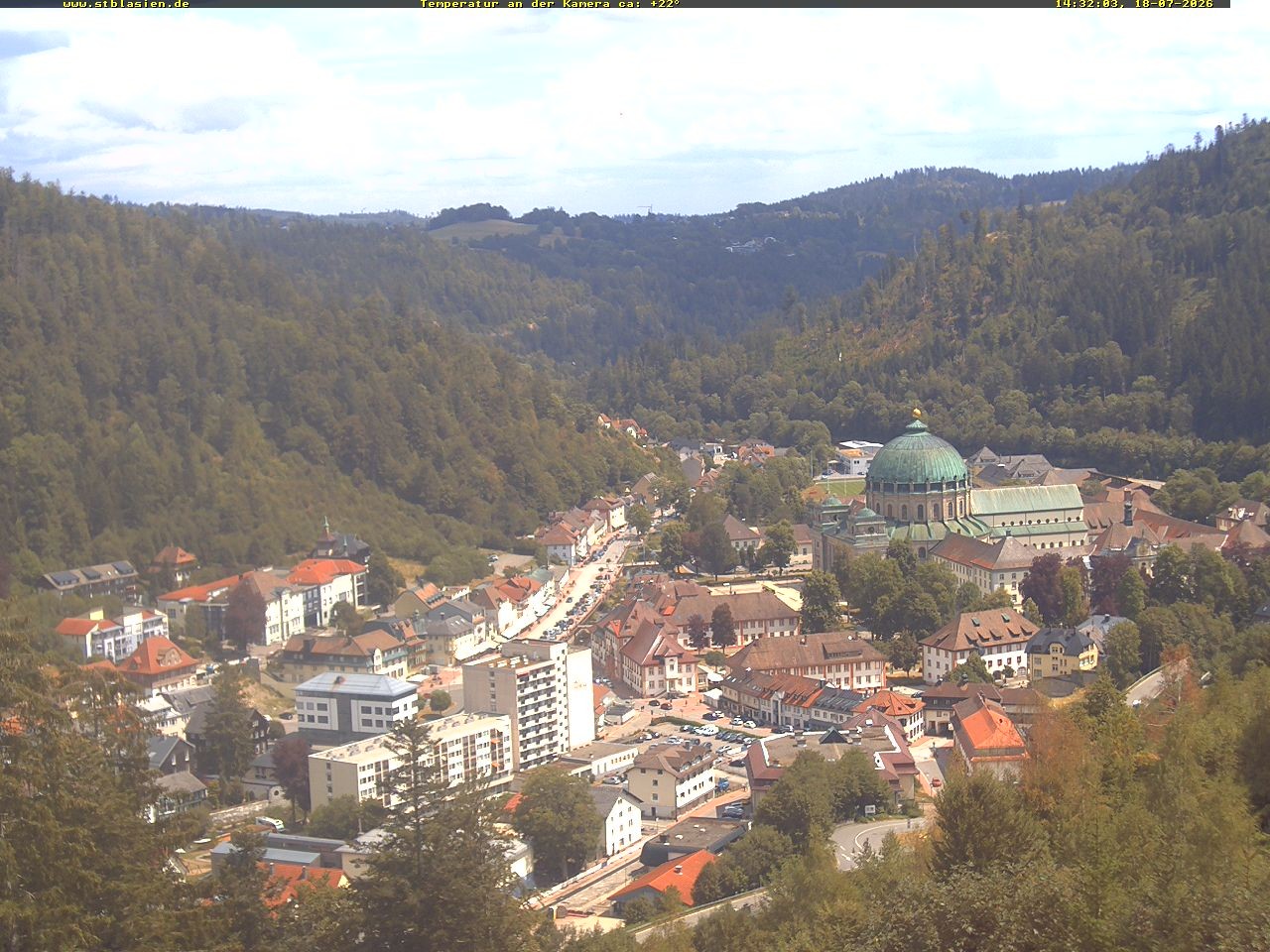 Archived image Webcam Black Forest: St. Blasien