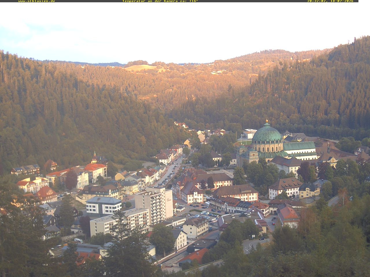 Archived image Webcam Black Forest: St. Blasien
