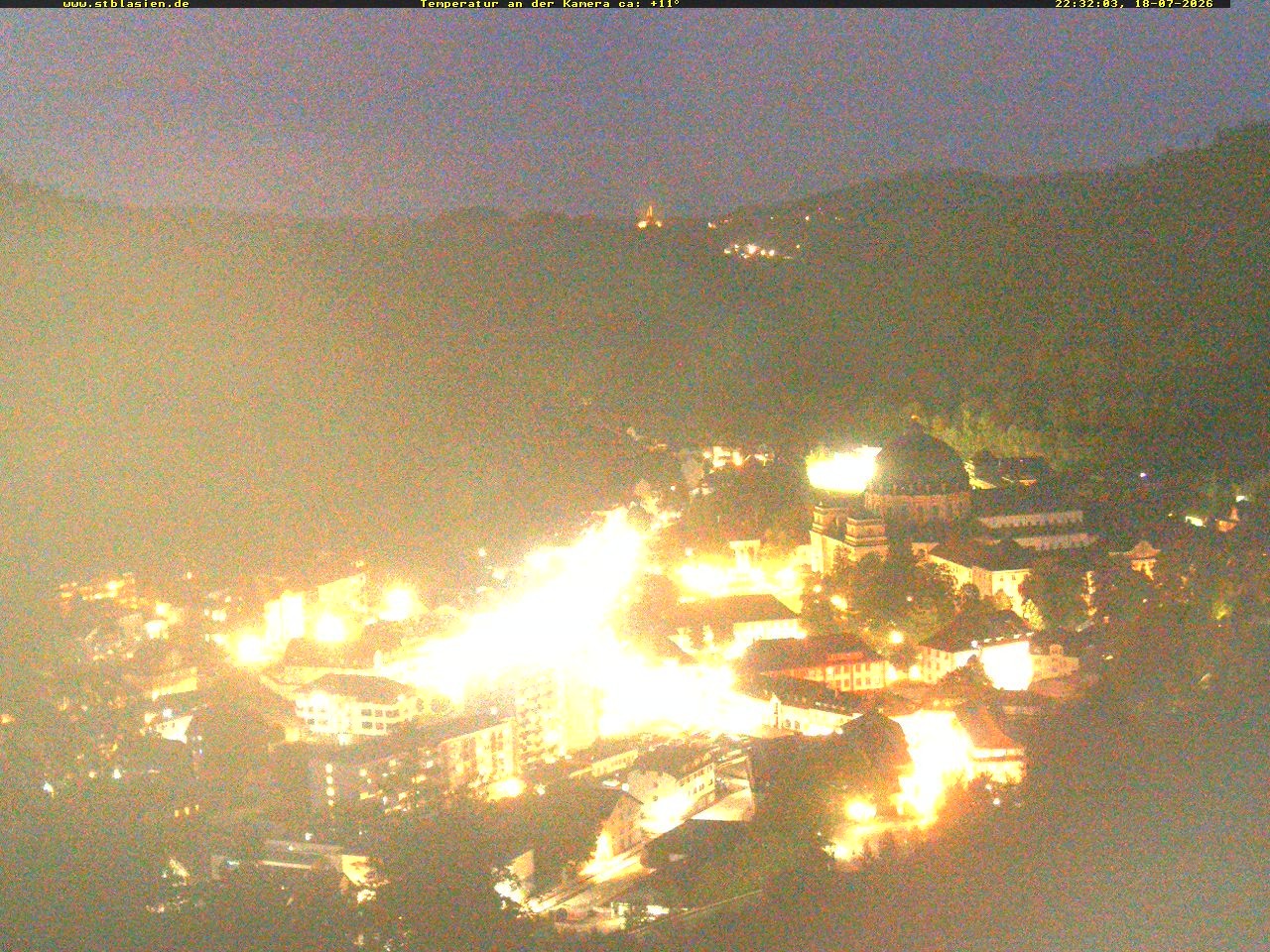 Archived image Webcam Black Forest: St. Blasien