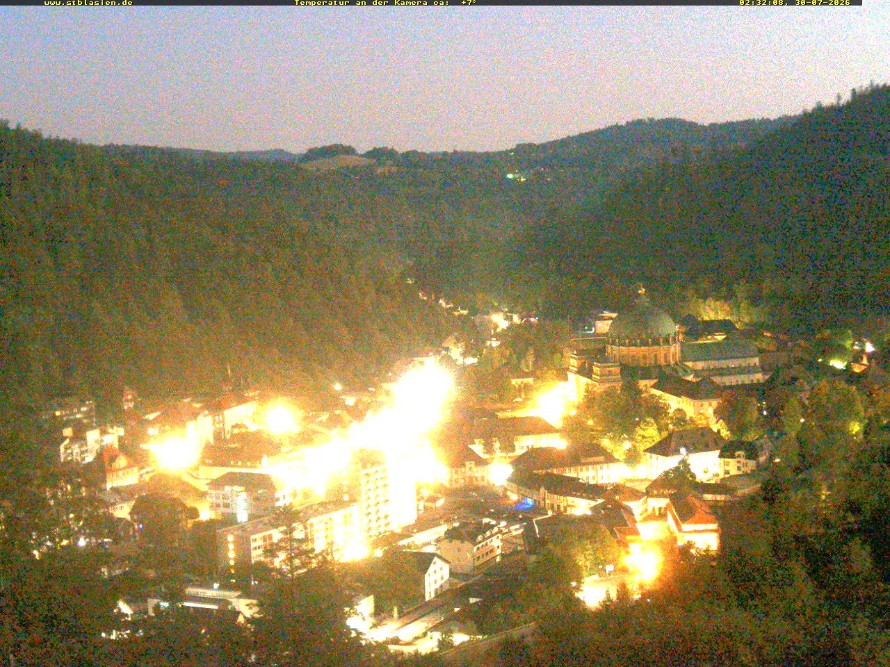 Archived image Webcam Black Forest: St. Blasien