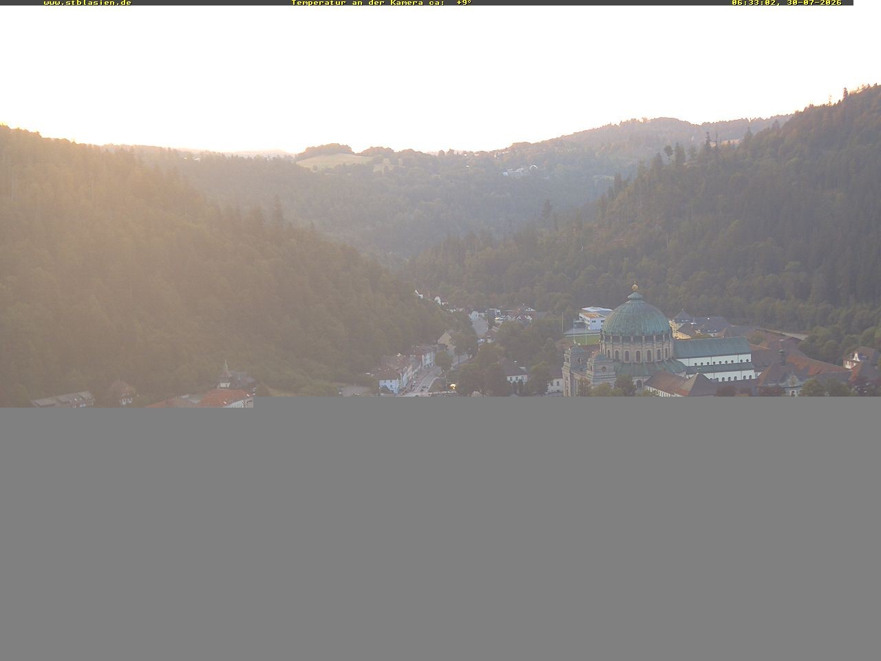 Archived image Webcam Black Forest: St. Blasien