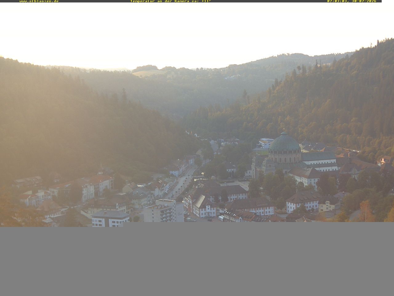 Archived image Webcam Black Forest: St. Blasien