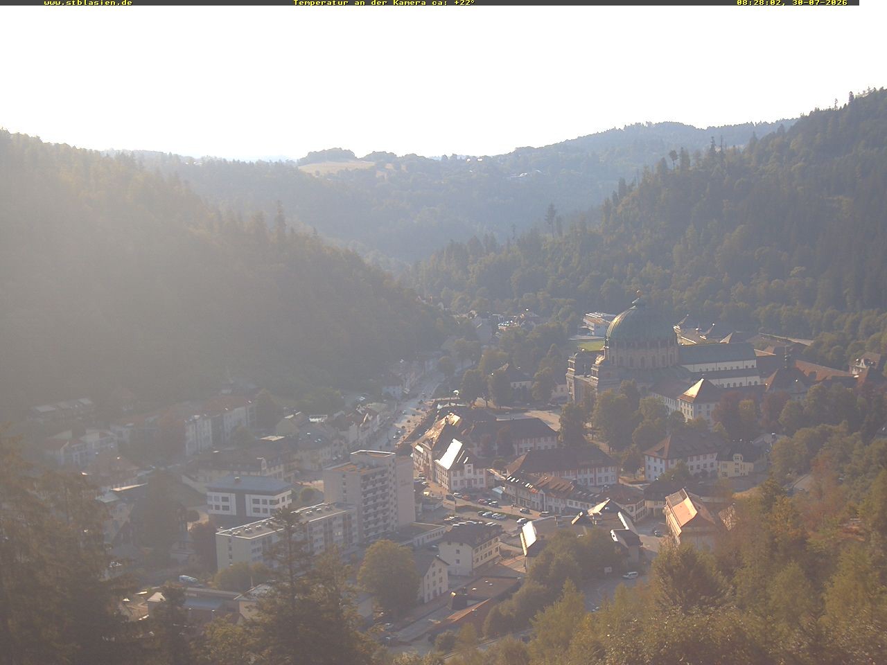 Archived image Webcam Black Forest: St. Blasien