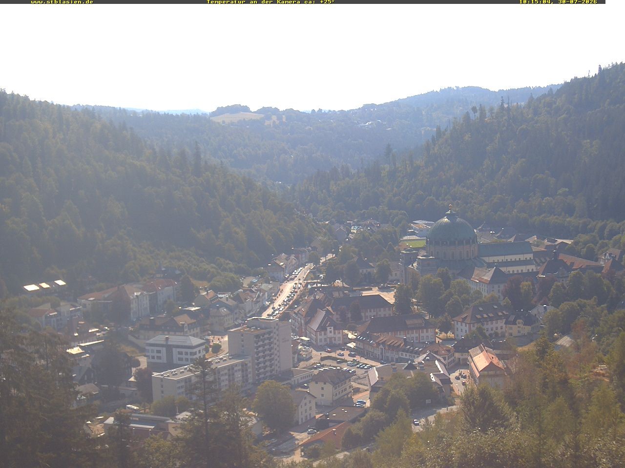 Archived image Webcam Black Forest: St. Blasien