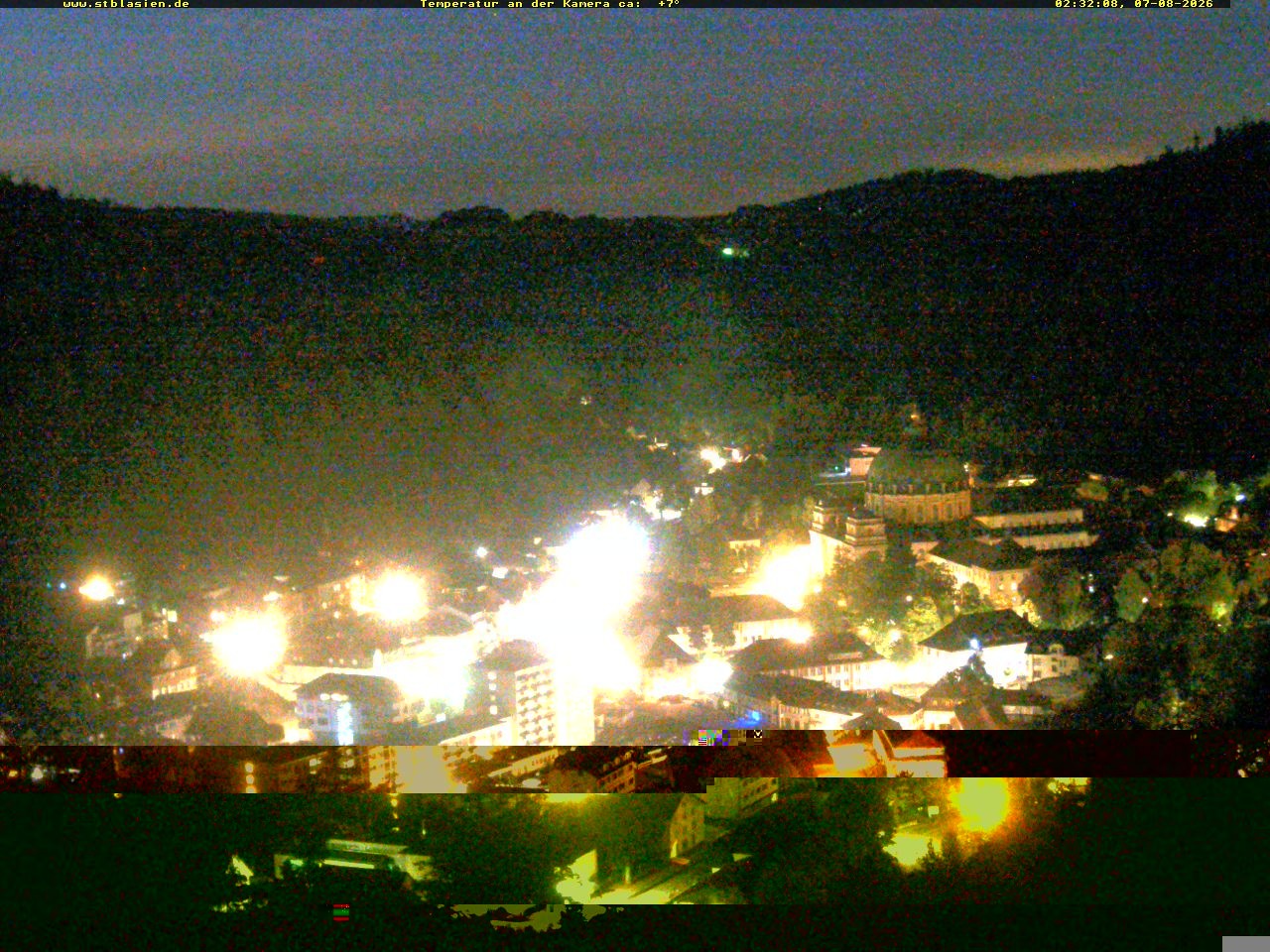 Archived image Webcam Black Forest: St. Blasien